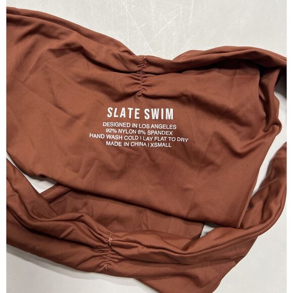 SLATE SWIM Lagos Bikini Bottoms in Sienna - Picture 4 of 4